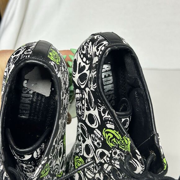 Red Kiss Green Spiked Heels Skulls And Roses Mona Women’s size 6 - Picture 9 of 9